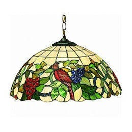 Grapes and Birds 2 light Pendant Light