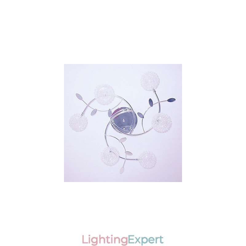 Modern Contemporary Crystal Electroplated Flush Mount