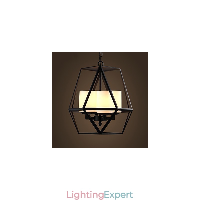 Top level Americange Vintage black Iron Lamp Modern Chandelier Chandelier 4 lights