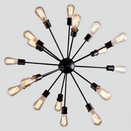 Modern 20 Light Pendant Light in Radial Feature
