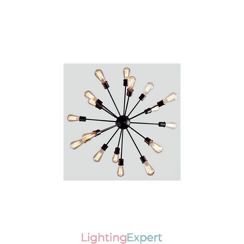 Modern 20 Light Pendant Light in Radial Feature