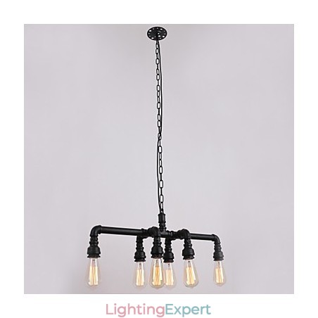 Water Pipe Retro Plating Light Painting Pendant Water Pipe Retro Plating Light Painting Pendant