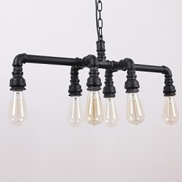Water Pipe Retro Plating Light Painting Pendant