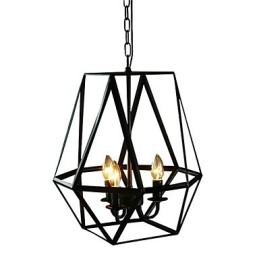 Country Mini Style Painting Metal Pendant Light