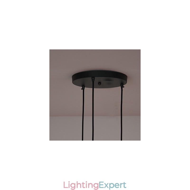 Vintage 3 Light Pendant In Iron Shade