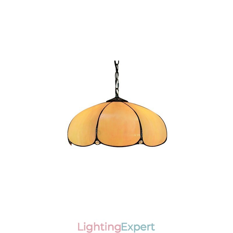 2 Light Pendent Lights in Orange