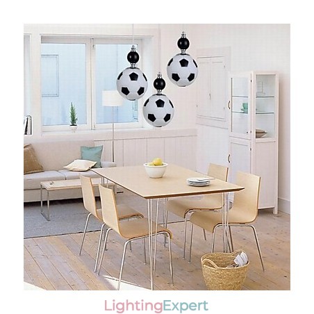 Classic Modern Football Round Pendant Light 3 Lights Classic Modern Football Round Pendant Light 3 Lights