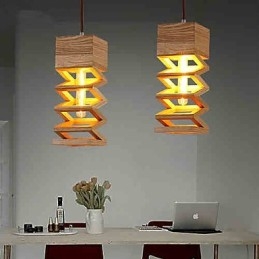 Pendant Lights Country Wood Bamboo