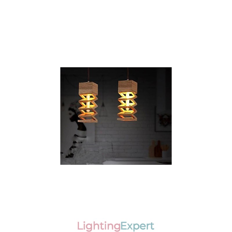 Pendant Lights Country Wood Bamboo
