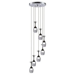 Modern Pendant Light 7 Lights Integrated Bulbs Included Stair Light