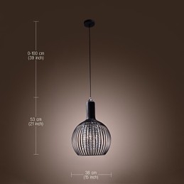 Modern Contemporary Lantern Crystal Mini Style Electroplated Pendant Light