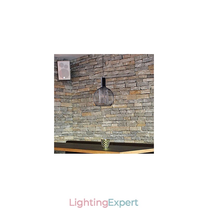 Modern Contemporary Lantern Crystal Mini Style Electroplated Pendant Light