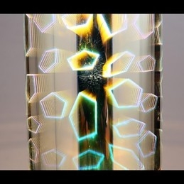 Dream laser Engraving Chrome Plated lamp 3 Straight