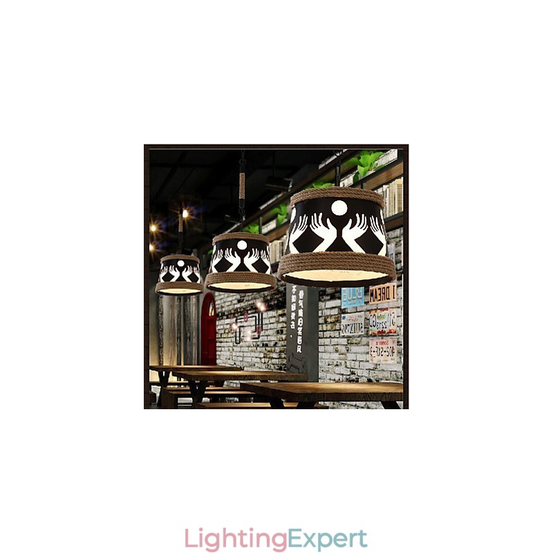 Hemp American Retro Cafe Simple Pastoral Chandelier