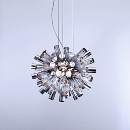 Modern Contemporary Brushed Metal Pendant Light