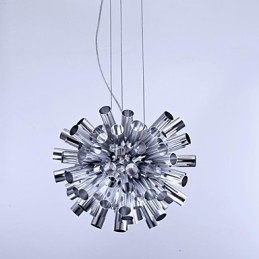 Modern Contemporary Brushed Metal Pendant Light