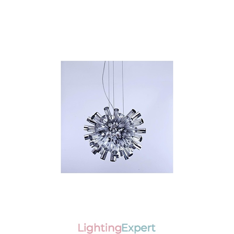 Modern Contemporary Brushed Metal Pendant Light