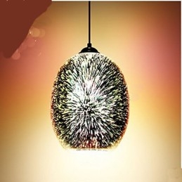 Simple table 3D Glass Creative Pendant