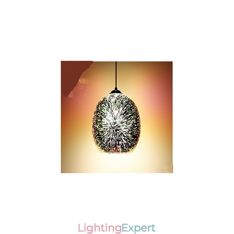Simple table 3D Glass Creative Pendant
