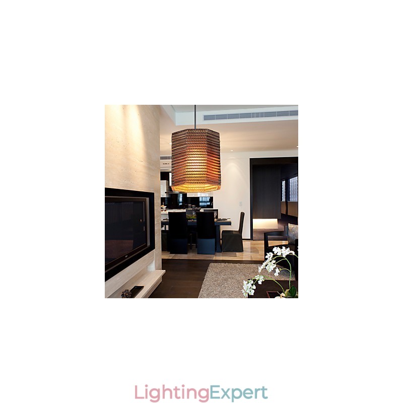 Pendant Lamp 1 Light Modern Fabric Material