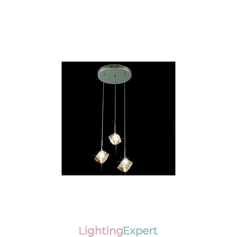 Fashion Crystal Lamp Three Head Crystal Pendant