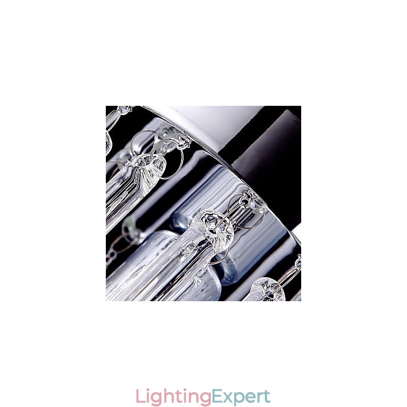 Modern 3 Lights Pendant With Glass Rod