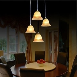 Pendant Four Lights Bronze European Retro Classic