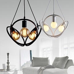 3 Lights Chandelier Pendant Light Traditional Classic Retro Metal