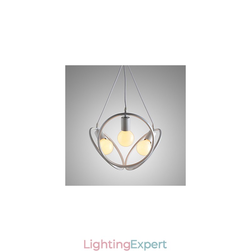 3 Lights Chandelier Pendant Light Traditional Classic Retro Metal