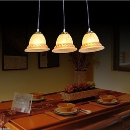 Pendant Three Lights Bronze European Retro Classic