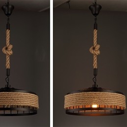 2 Light Country Designers Others Metal Chandelier Pendant Light