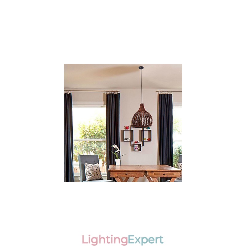 Lantern Country Mini Style Painting Pendant Light