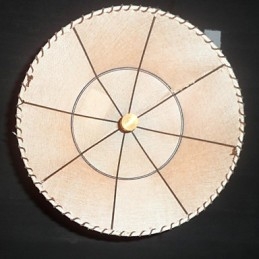 North American Style Retro 1 Light Pendant In Fabric Shade