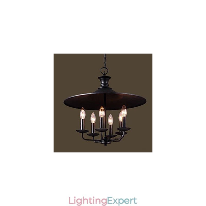 American Rural Nordic Art Candle Chandelier