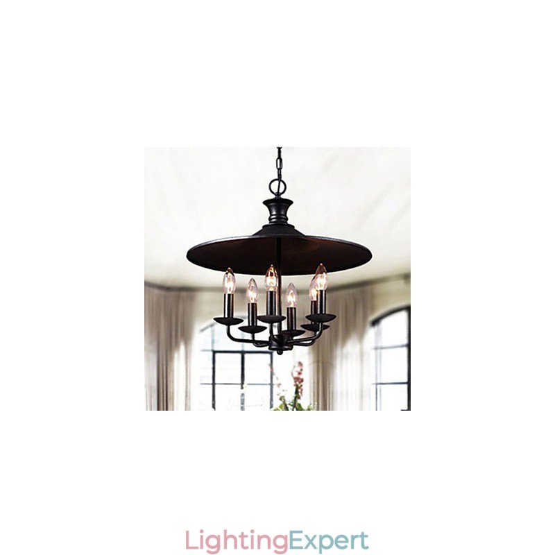 American Rural Nordic Art Candle Chandelier
