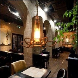 North American Type Rural Industrial Hemp retro Wrought Iron Chandelier
