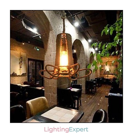 North American Type Rural Industrial Hemp retro Wrought Iron Chandelier North American Type Rural Industrial Hemp retro Wrought Iron Chandelier