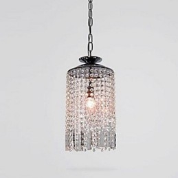 Modern Contemporary Crystal Metal Pendant Light