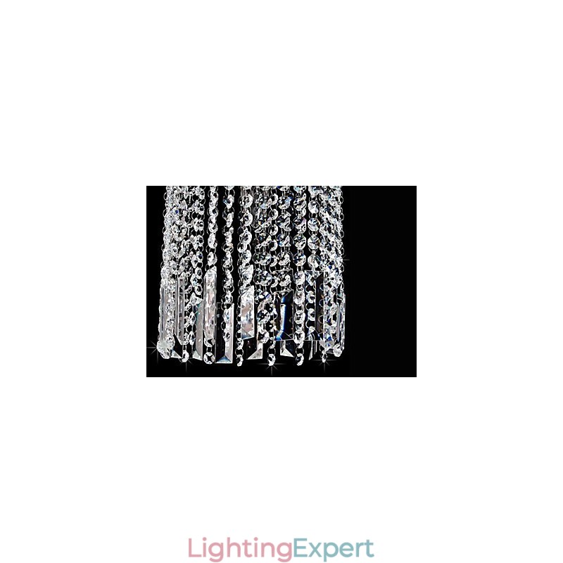 Modern Contemporary Crystal Metal Pendant Light
