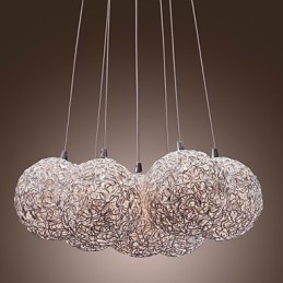 Comtemporary Aluminum Pendant Light with 7 Lights