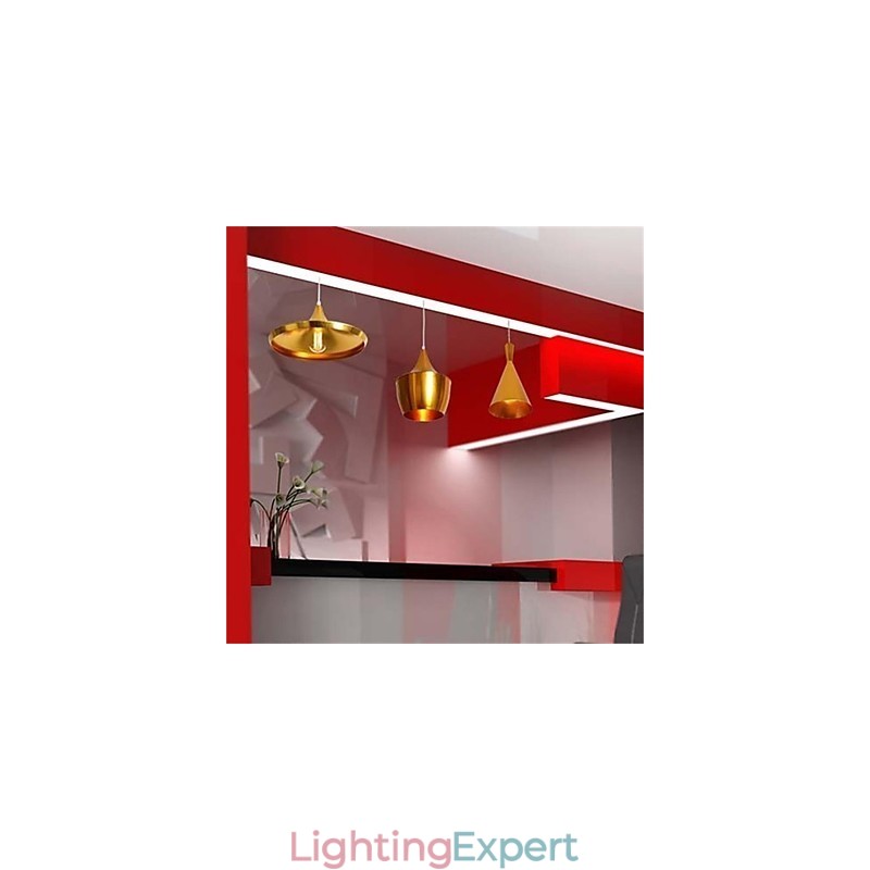 Americange Gold 3 Head Aluminum Table Pendant