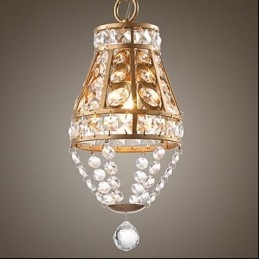American Country Crystal Chandelier Retro porch Art Chandelier