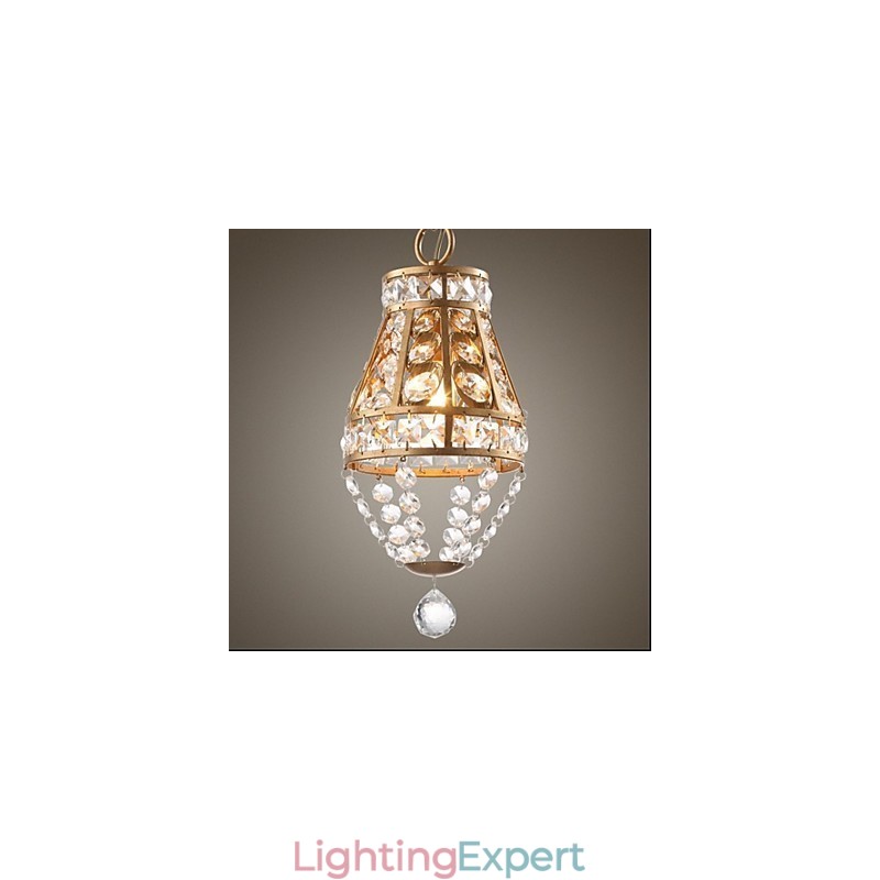 American Country Crystal Chandelier Retro porch Art Chandelier