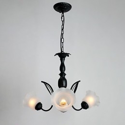 Traditional Classic Painting Metal Chandelier