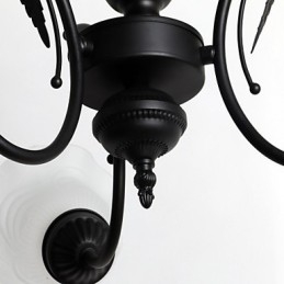 Traditional Classic Painting Metal Chandelier