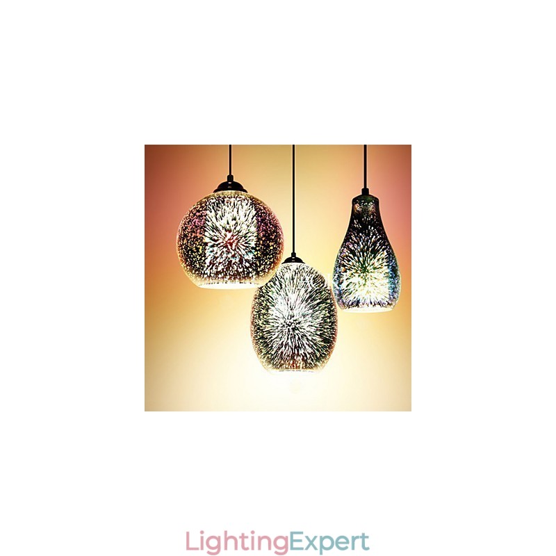 Simple table 3D Glass Creative Pendant C