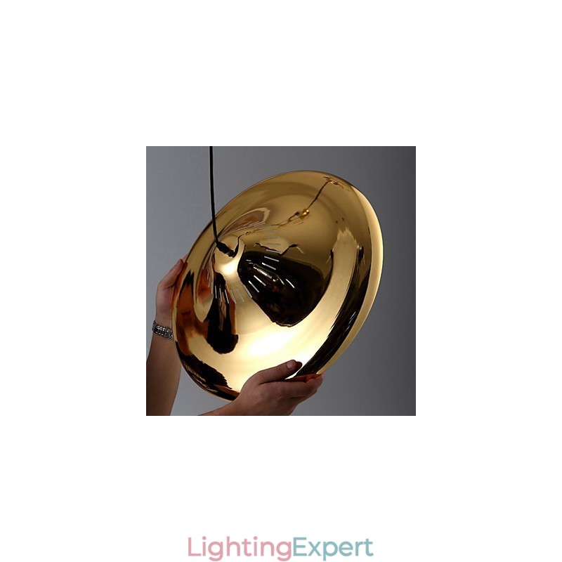 Country Gold Metal Pendant Light Garage