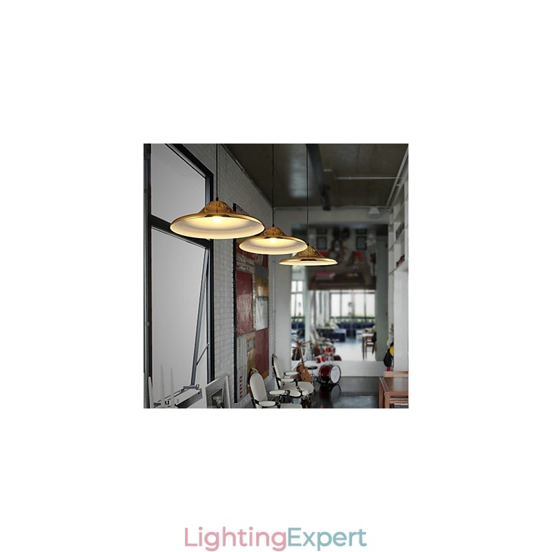 Country Gold Metal Pendant Light Garage