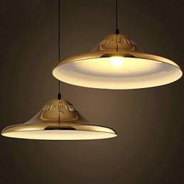 Country Gold Metal Pendant Light Garage