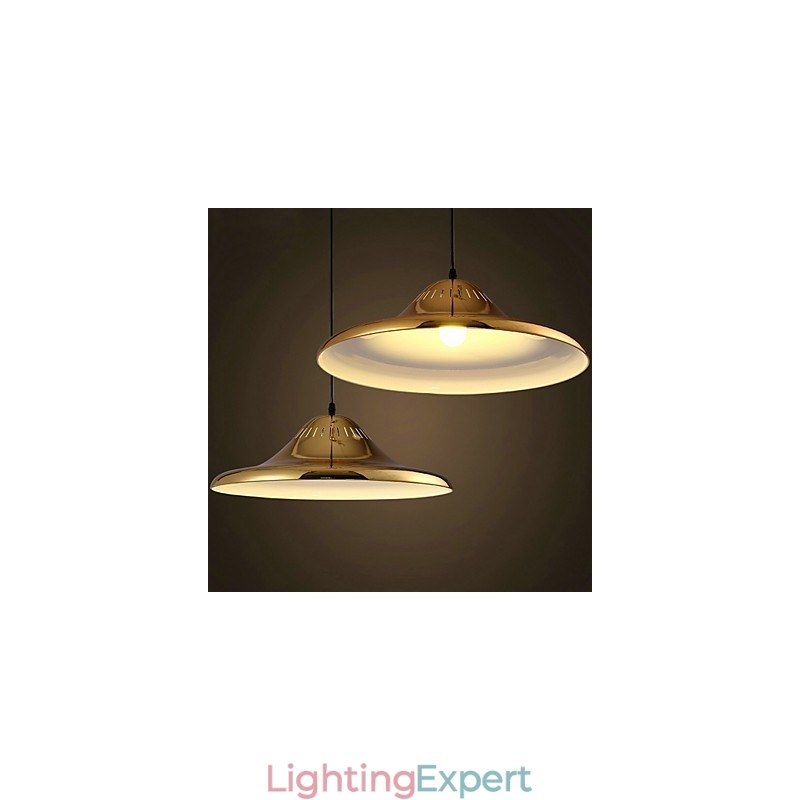 Country Gold Metal Pendant Light Garage